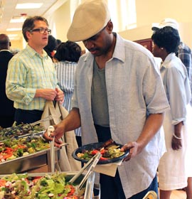 Community dinners at the Dornsife Center are free and open to the public.